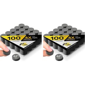 X-Bet Magnet Ceramic Magnets 100pcs - Round Disc - Flat Circle Magnets Bulk for Crafts, Science & Hobbies - Perfect for Refrigerator, Whiteboard, Fridge and Science Experiments in Kuwait