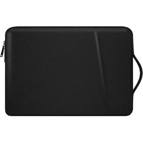 Laptop Sleeve Case for 2025-2023 MacBook Air 15.3 inches M4 M3 M2 Chip A3241 A3114 A2941 Polyester with Stainless Steel Zipper Handbag Portable Carrying Accessories (Black)