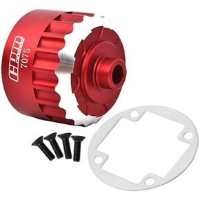 GPM 7075 Alloy Front/Center/Rear Diff Housing for Losi 1/6 Super Baja Rey 1.0/2.0 (Black)
