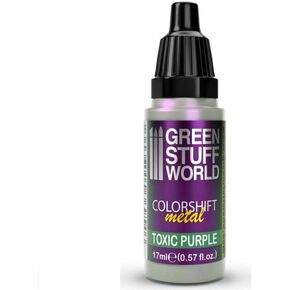 Green Stuff World - Chameleon Metal Paint Toxic Purple 1555 for Models and Miniatures