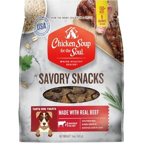 Chicken Soup for the Soul Pet Food Savory Snacks Dog Treats, Chicken, 16 Ounce Bag