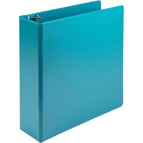 Samsill Plant-Based 3 Inch Durable Round Ring, Made in USA, View Binder, Eco-Friendly, USDA Certified Biobased, Single, Turquoise