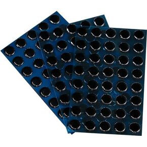 KIBU × WAIZOWL Mouse Skates Dots 160pcs – 6.6mm x 0.8mm PTFE/UPE Glide Pads for Gaming Mouse, Shiro Karahuto Washi Options for Speed, Silence, and Control (Washi)