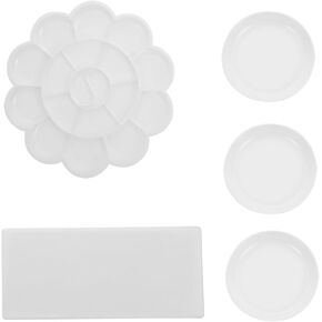 Homoyoyo 1set Paint Mixing Tray Flower Palette for Watercolor Gouache Art Tray for Students Boys and Girls Easy to Clean for Color Mixing