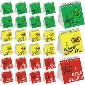 24 Pcs I Need Help Mini Flip Charts, Behavior Management Classroom Tools,Teacher Must Haves Elementary, Star Classroom Behavior Chart for Teachers School Educational and Learning Supplies