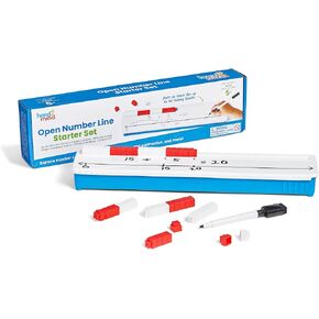 hand2mind Open Number Line Starter Set, White Board Dry Erase Number Lines for Students, Teaching Addition and Subtraction, Educational Math Manipulatives, Classroom Supplies for Teachers Elementary