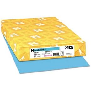 Neenah Paper - Astrobrights Colored Paper, 24lb, 11 x 17, Lunar Blue, 500 Sheets/Ream 22523 (DMi RM