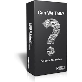 Viral Studios Can We Talk? - The Deep, Funny, and Real Conversation Game for Adults, Teens & Couples for Game Nights, Dates & Friend Groups, 400 Cards