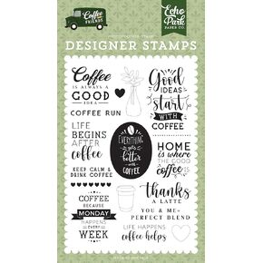 Echo Park Paper Co. Coffee Run Set Stamp