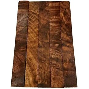 Burled Highly Figured Walnut Pen Blanks - 3/4" x 3/4" x 5" (5 Pcs)