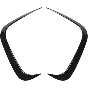 Rear Bumper Spoiler Air Vent Cover Glossy Black Side Canard Frame Aerodynamic Upgrade for 2 Series M2 F87 2016 2021 2Pcs Set