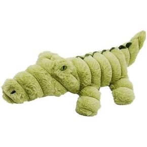 Pet Lou Zoo Friends Alligator, 16-inches Long, Green, Squeak Toy, Plush, Pet Toys and Supplies