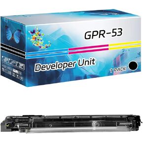 GPR-53 Developer Unit Compatible for Canon imageRUNNER Advance C3325i C3330i C3525i C3525i II C3525i III Printers, High Yield 240000 Pages, with Chip High-Definition Printing (4-Pack BK/C/M/Y)
