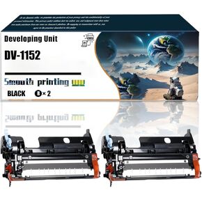 Replacement Parts Developing Unit DV-1152 Compatible with Kyocera ECOSYS M2040dn M2540dw M2635dw M2640idw P2040dw P2235dw Printers, Contains Chip and Clear Printing (3 Pack Black)