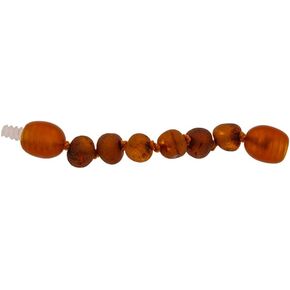 Baltic Amber Extension for Beaded Necklace or Bracelet - Only Works with Twist Barrel Clasp jewlery - Color Raw Cherry - 2 inches Long