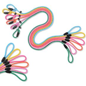 6 Pcs Slip Leads for Dogs, Heavy Duty Rope Leash for Small Medium Dogs, Strong Nylon Dog Training Leash Strong Comfortable Loop Leashes (6 Colors, 3/8")