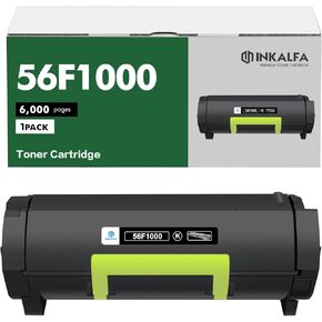 56F1000 Black Toner Cartridge 1-Pack Compatible for Lexmark 56F1000 Black Toner for MS32 MS421 MS521 MS621 MS622 MX321 MX421 MX521 MX522 MX622 Series Printer (6,000 Pages)