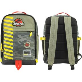 Jurassic Park Logo 16" Tan & Camo Backpack