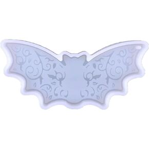 Transparent Halloween Keychain Epoxy Mould DIY Halloween Bat for Key Pendant Silicone Mold Epoxy Resin Molds for DIY Women Pendants Jewelry Craft Supplies Resin Casting Molds Jewelry Casting Supplies