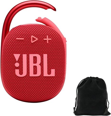 JBL Clip 4 Portable Bluetooth Speaker Bundle with Deluxe CCI Protective Carrying Pouch (Black) in Saudi Arabia