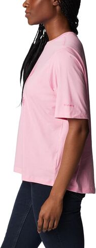 Columbia Women's North Cascades Relaxed Tee, Fig/Floral Friends, X-Large in Saudi Arabia