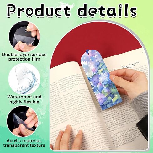 60PCS Acrylic Bookmark Blanks, DIY Bookmark Making Kit Bulk Bookmarks with Tassels for Kids Adults Teacher, Plastic Plain Transparent Clear Blank Book Marks Decorating Supplies for Crafts (4 Shape) in Kuwait