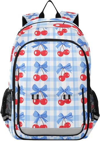 ALAZA Bow Cherry Pink Laptop Backpack Purse for Women Men School Bag 17 Inch Bookbag Student Boys Girls Travel Casual Daypack in Saudi Arabia