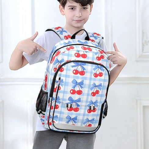 ALAZA Bow Cherry Pink Laptop Backpack Purse for Women Men School Bag 17 Inch Bookbag Student Boys Girls Travel Casual Daypack in Saudi Arabia