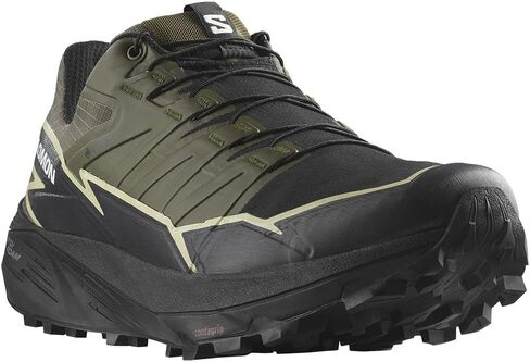 Salomon Mens Thundercross Gore-TEX Trail Running Shoe, Olive Night/Black/Alfalfa, 13M in Saudi Arabia