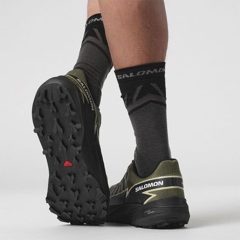 Salomon Mens Thundercross Gore-TEX Trail Running Shoe, Olive Night/Black/Alfalfa, 13M in Saudi Arabia