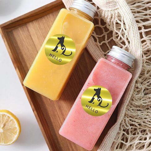 2 بوصة ملصقات حرارية ذهبية ساطعة ، 400 قطعة جولة دائرة تافهة شريط الطابعة الحرارية المباشرة لتصميم شعار DIY اسم رمز QR العلامة لمستلزمات المكاتب in Kuwait