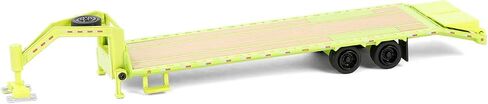 1/64 Lime Green Gooseneck Trailer with Red & White Conspicuity Stripes 30521 in Saudi Arabia