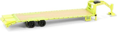 1/64 Lime Green Gooseneck Trailer with Red & White Conspicuity Stripes 30521 in Saudi Arabia