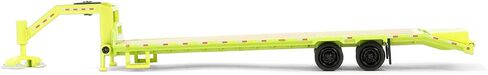 1/64 Lime Green Gooseneck Trailer with Red & White Conspicuity Stripes 30521 in Saudi Arabia