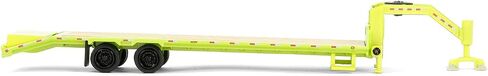 1/64 Lime Green Gooseneck Trailer with Red & White Conspicuity Stripes 30521 in Saudi Arabia