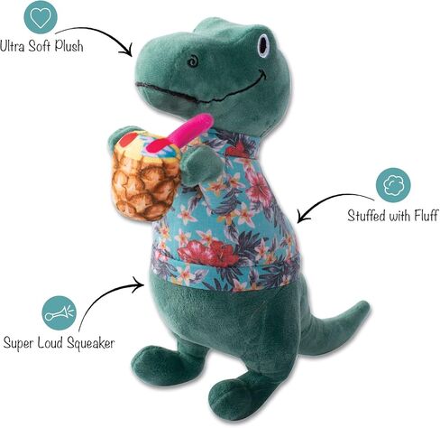 Fringe Studio Plush Dog Toy, Mer-Rex, Pet Shop Collection (314291) in Saudi Arabia