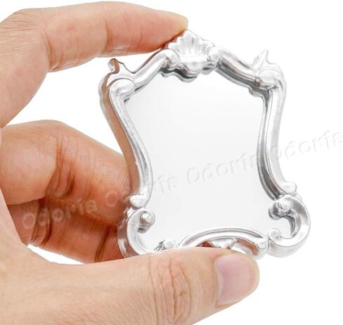 Odoria 1/12 Miniature Wall Mirror Dollhouse Decoration Assories ، Gold in Saudi Arabia