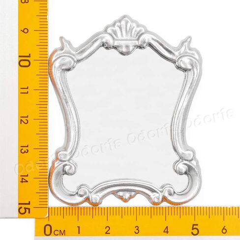 Odoria 1/12 Miniature Wall Mirror Dollhouse Decoration Assories ، Gold in Saudi Arabia