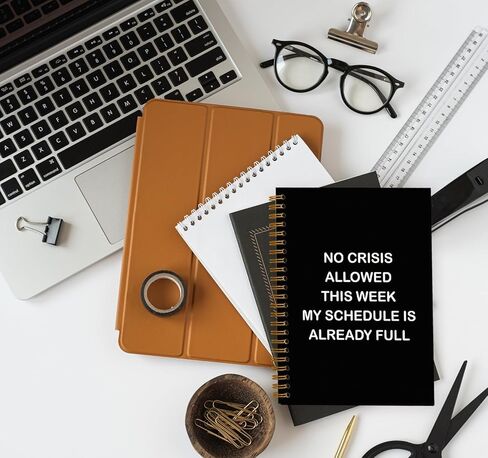 Funny Office Gifts Notebook Journal, Gag Fun Gifts for Coworker Colleague Boss Employee Adults Friends Women Men, Sarcastic Snarky Gift, Weird Gifts Spiral Notebook 5.5 x 8.3 in Kuwait