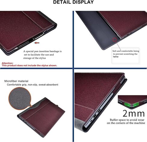 بالنسبة لكيس Samsung المحمول Galaxy Book4 Pro 360 16 بوصة ، حقيبة الكمبيوتر المحمول Samsung Galaxy Book4 Ultra 2-in-1 ، لا تدعم وظيفة الدوران 360 درجة) (رمادي داكن) in Kuwait