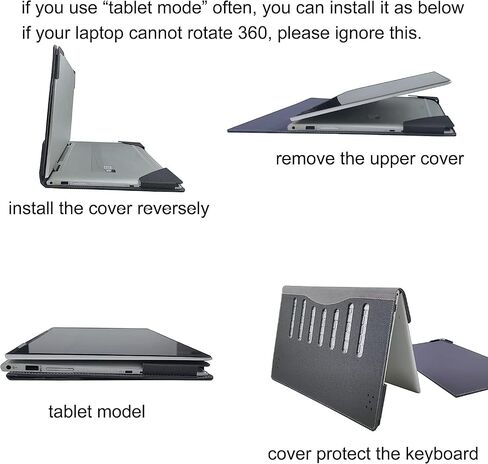 for Samsung Laptop Galaxy Book4 Pro 360 16-inch Laptop Bag Samsung Galaxy Book4 Ultra 2-in-1 Laptop Accessory Bag (Does not Support 360° Rotation Function) (Dark Gray) in Saudi Arabia