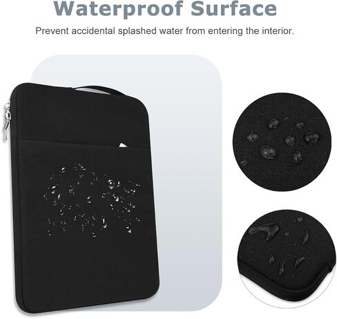 13-inch Laptop Sleeve Case with Handle for MacBook Air 13.6 inch (A3240, M4 Chip) Accessories Water-Resistant Canvas Protective Cover Carrying Laptop Bag for MacBook Air 13.6" 2025 (Black) in Saudi Arabia