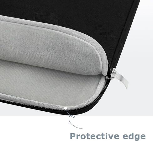 13-inch Laptop Sleeve Case with Handle for MacBook Air 13.6 inch (A3240, M4 Chip) Accessories Water-Resistant Canvas Protective Cover Carrying Laptop Bag for MacBook Air 13.6" 2025 (Black) in Saudi Arabia