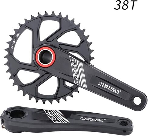 MEROCA Mountain Bike Crank Hollow one-Piece Crankset CNC GXP Direct Mount Crankset 36T Suitable for 9/10/11/12 Speed in Saudi Arabia