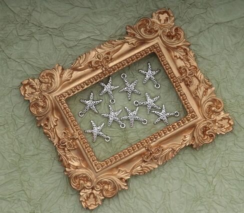 50 Pcs Starfish for Jewelry Making Small 1.6 x 1.4 cm Metal Cute Tibetan Pendants for DIY Necklace Bracelets Earing Making Keychain Supplies in Saudi Arabia