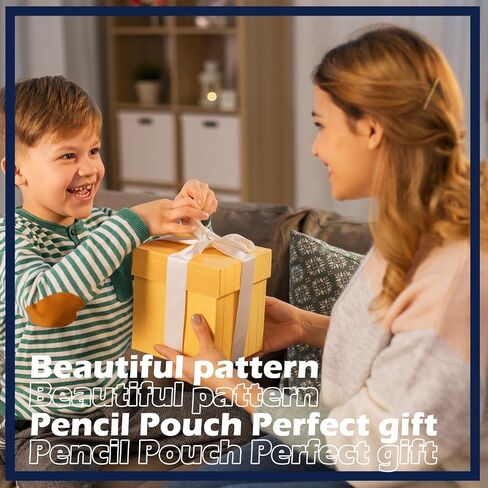 6 Pack Pency Pouch for 3 Ring Binder Smooth Swysles Back to School 3 Binder Pender Pances معززة الحلقات القلم أكياس القلم مع هدية تقدير معلم النافذة الواضحة (الرخام) in Saudi Arabia
