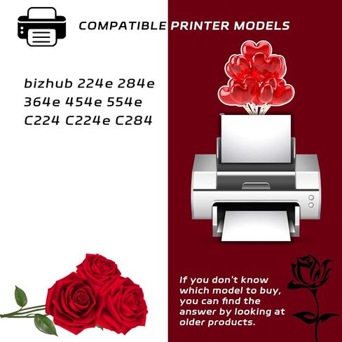 DV512 Developer Unit Compatible for Konica Minolta bizhub 224e 284e 364e 454e 554e C224 C224e C284 Printers, with Chip, High Yield 300000 Pages, Clear Printing (4-Pack BK/C/M/Y) in Saudi Arabia