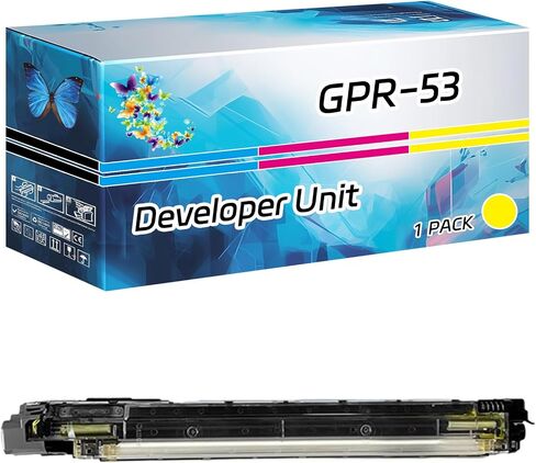 وحدة المطورين GPR-53 متوافقة مع Canon Imagerunner Advance C3325i C3330i C3525I C3525I II C3525I III PRINTERS ، عائد عالي 240000 صفحة ، مع طباعة عالية الدقة (4 حزم BK/M/Y) in Kuwait