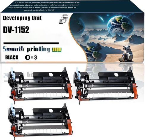 Replacement Parts Developing Unit DV-1152 Compatible with Kyocera ECOSYS M2040dn M2540dw M2635dw M2640idw P2040dw P2235dw Printers, Contains Chip and Clear Printing (3 Pack Black) in Saudi Arabia