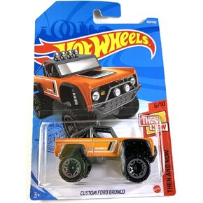 Hot Wheels 2021, Custom Ford Bronco Orange, Then and Now 6/10, 163/250